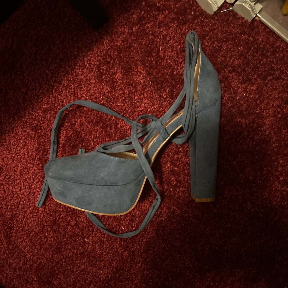 Blue suede shoes